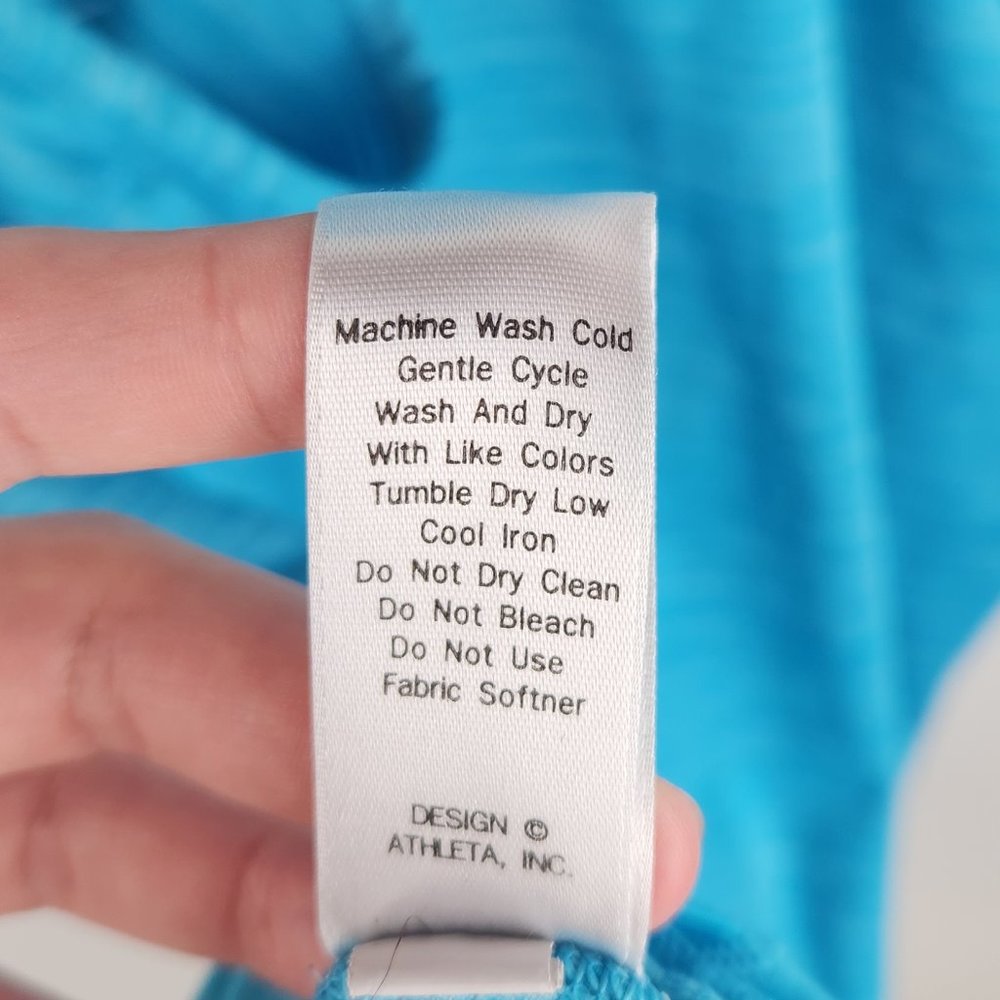 Athleta Blue Lightweight Mesh Athletic Racerback Tank Top sz S - Picture 6 of 6